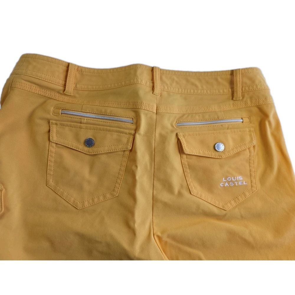 Louis Castel Women's Lightweight Golf Pants YELLOW-ORANGE Size 70/US 4